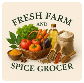 Fresh Farm and Spice Grocer logo