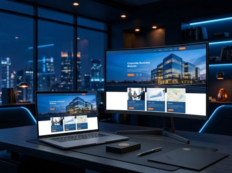 Corporate business website design portfolio
